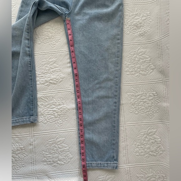 ABRAND Miami Taper Brandy High Waist Straight Leg Tapered Pleats Denim Jeans 24 - Picture 15 of 16